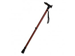 Imagen del producto MULETILLA ALUMINIO IZQD COLOR MADERA BAR