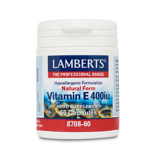 Imagen de VITAMINA E   60 CAP 400UI  8708 LAMBERTS