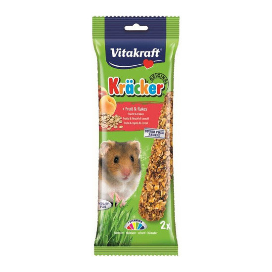 Imagen de Vitakraft barritas hamsters frutas & copos de cereales 2 uds