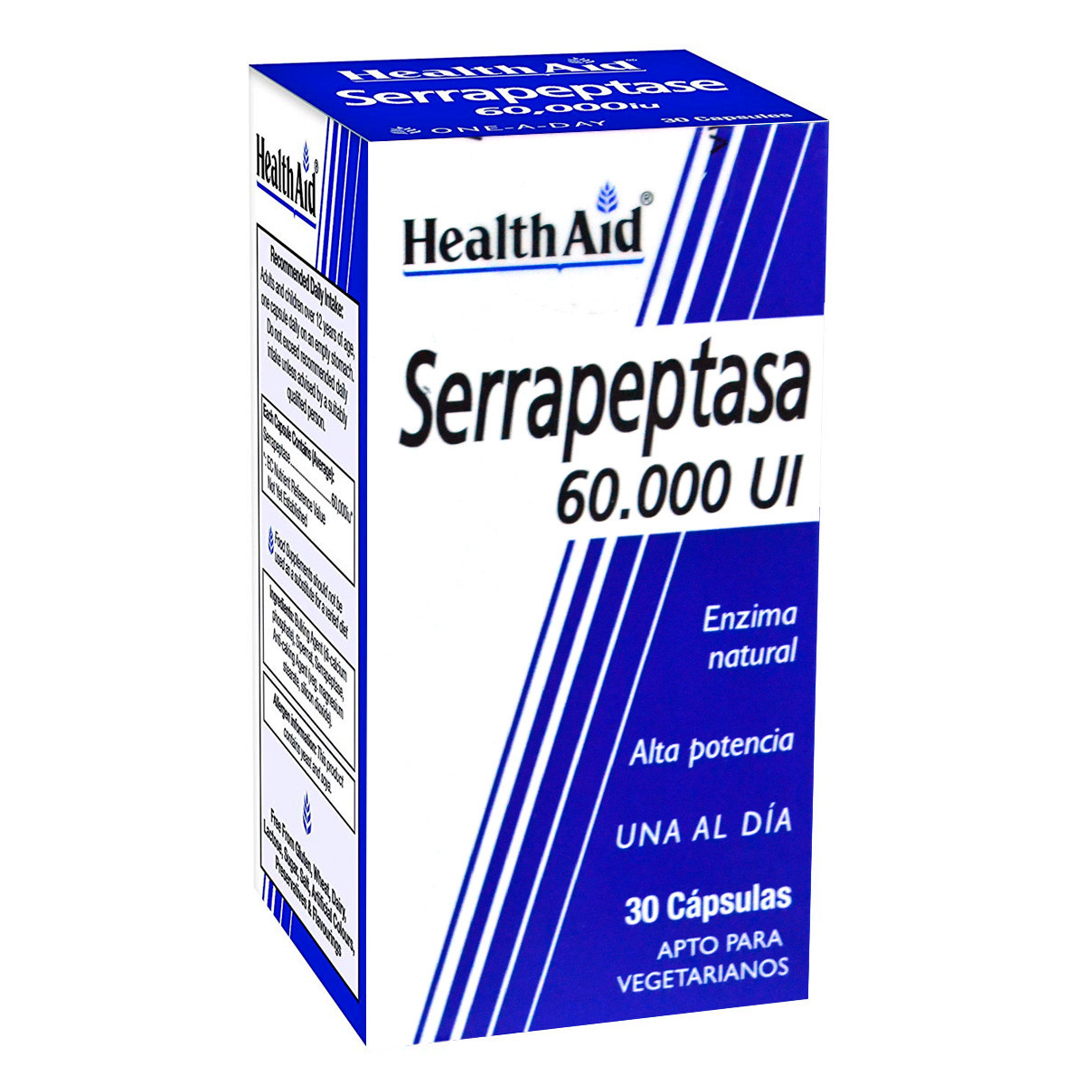 Imagen de Health Aid Serrapeptasa 60000ui 30 cápsulas