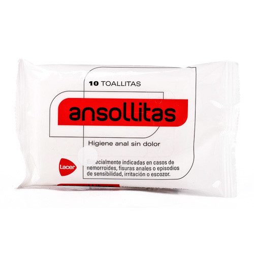 Imagen de ANSOLLITAS HIGIENE ANAL 10 TOALLITAS