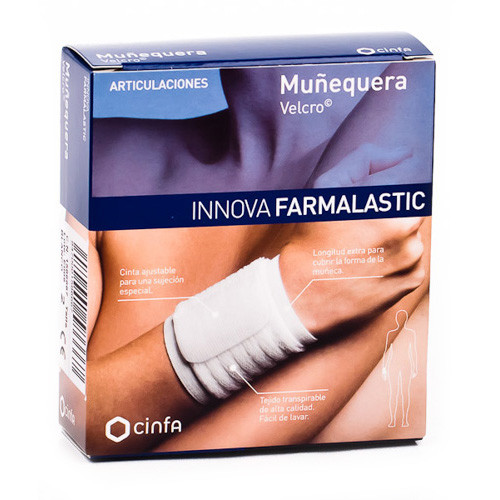 Imagen de MUÑEQUERA VELCRO INNOVA BLANCA T-GDE/EG