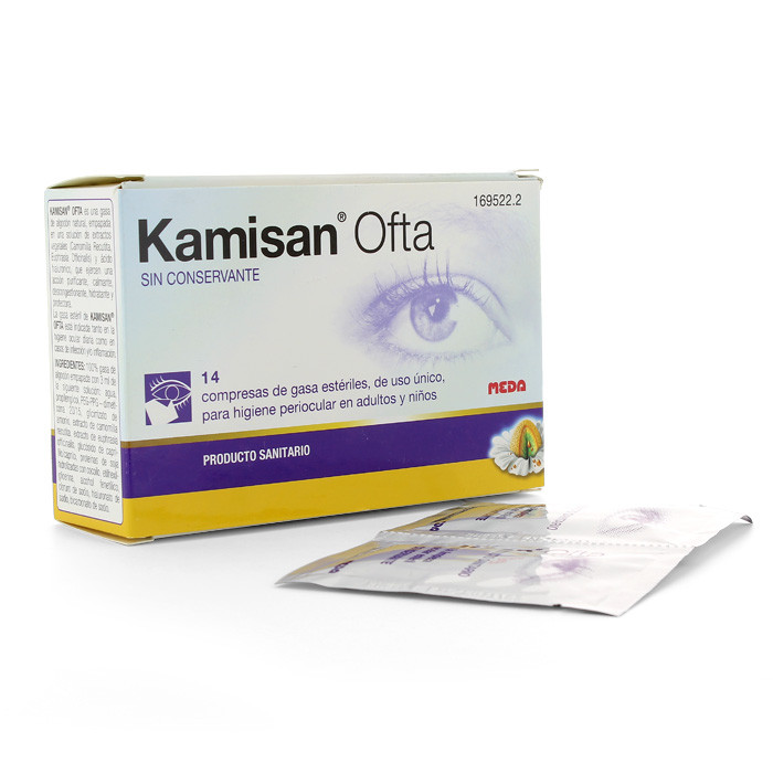 Imagen de KAMISAN OFTA 14 COMPRESAS GASA ESTERIL