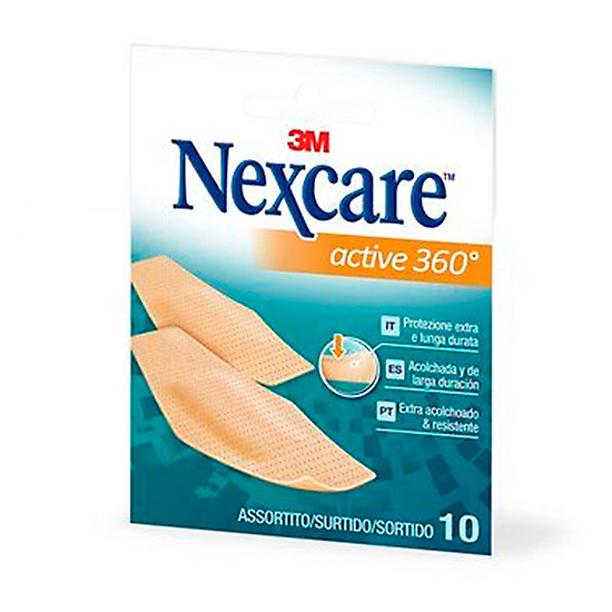 Imagen de Nexcare active tiras surtidas 10 uds