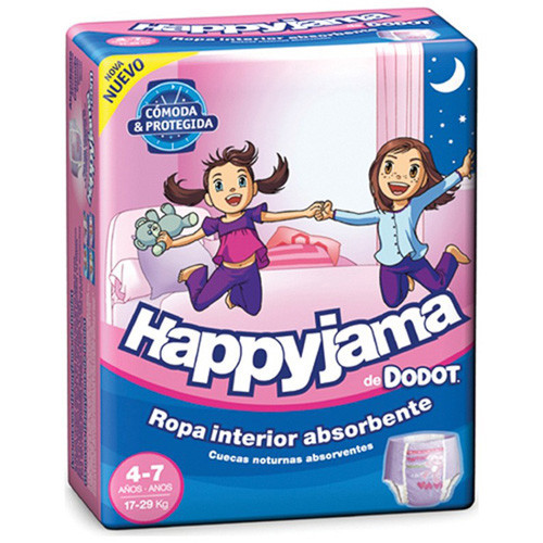 Imagen de Dodot Pañal Happyjama T7 17-29k niña 17uds