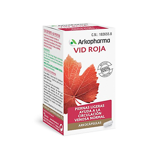 Imagen de ARKOCAPSULAS VID ROJA 84 CAPSULAS