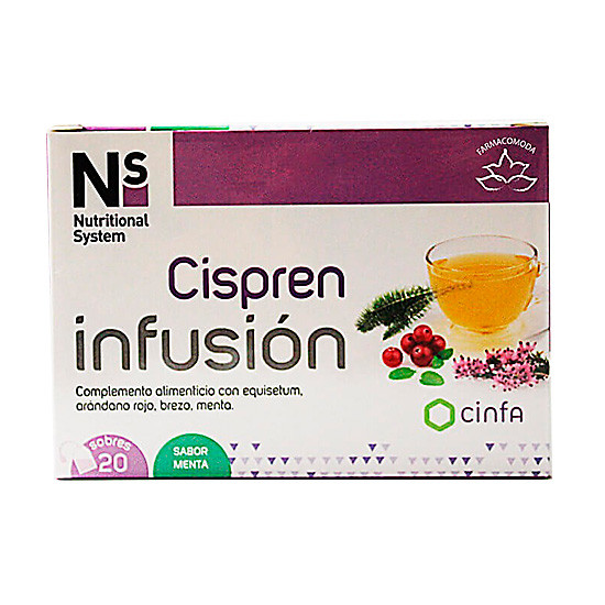 Imagen de N+S cispren infusión sabor menta 20 sobres