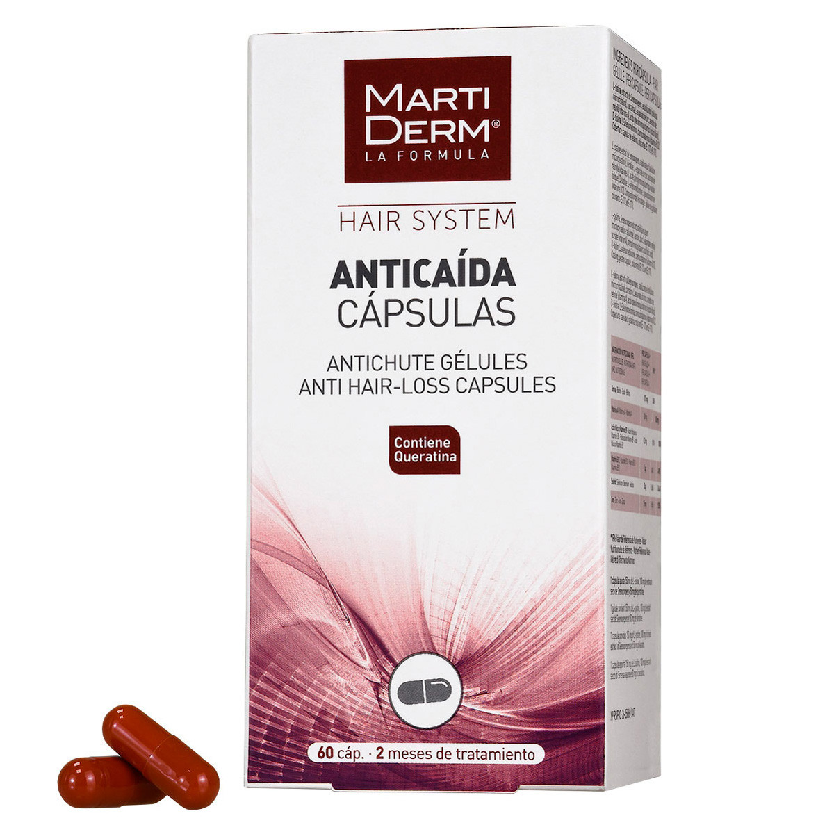 Imagen de MartiDerm Hair System Tratamiento Anticaída 60 cápsulas