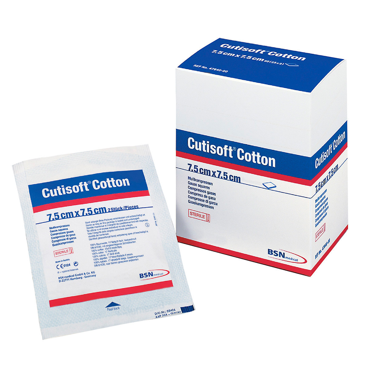 Imagen de Cutisoft apósito 7,5cm x 7,5cm 12 un