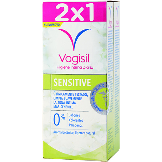 Imagen de Vagisil higiene íntima diaria sensitive pack 2x250ml
