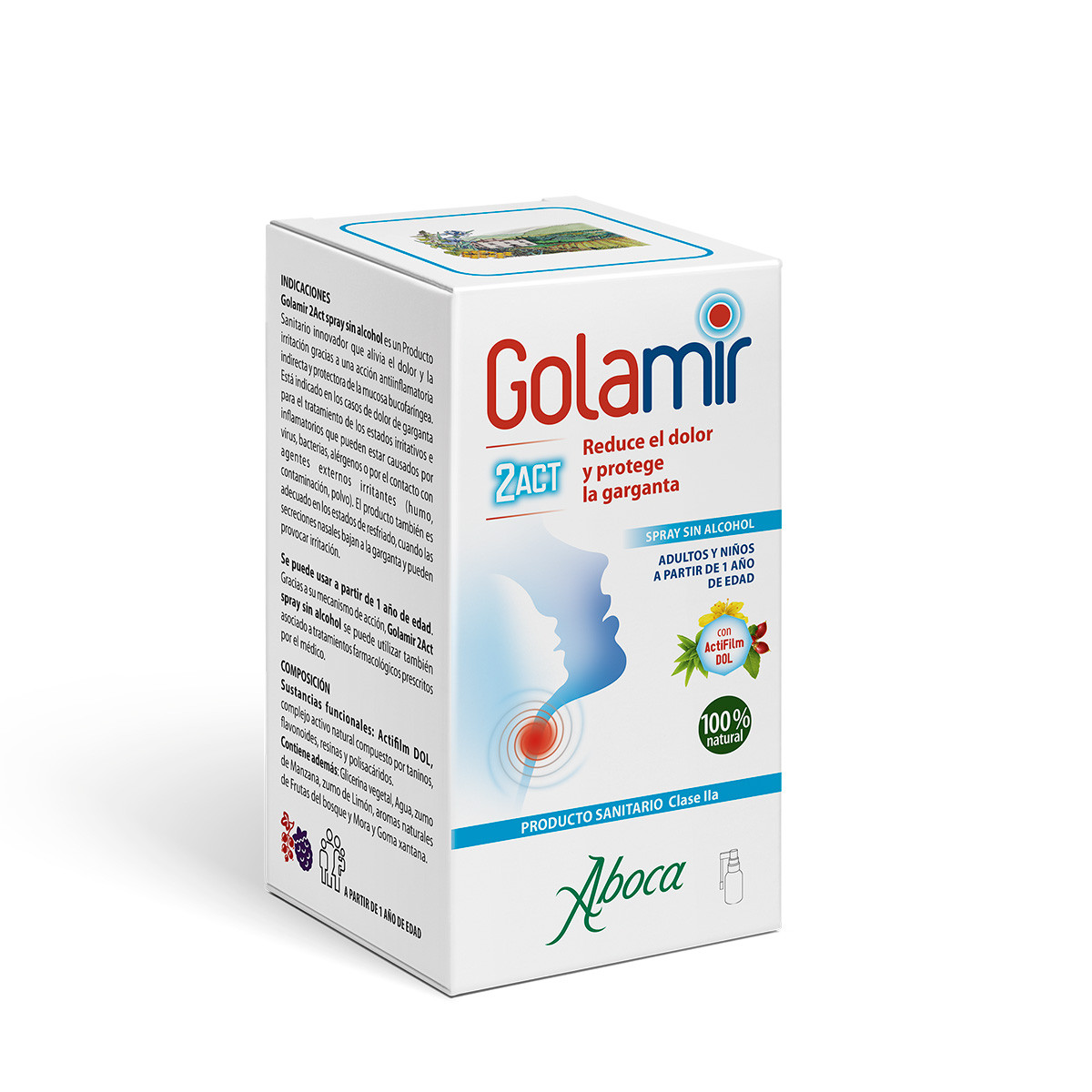 Imagen de Aboca golamir 2act spray sin alcohol
