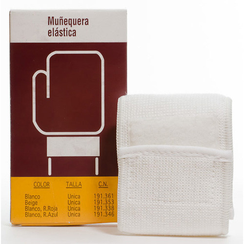Imagen de MUÑEQUERA BENTERM VELCRO BLANCA