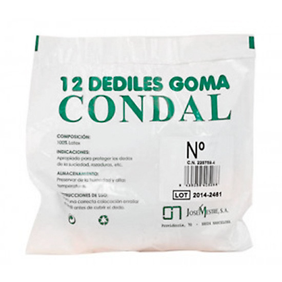 Imagen de Dedil condal goma n7 pulgar 12uds