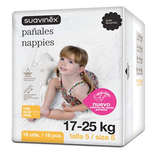 Imagen de Suavinex Pañal t.junior 17-25 kg.18 unid